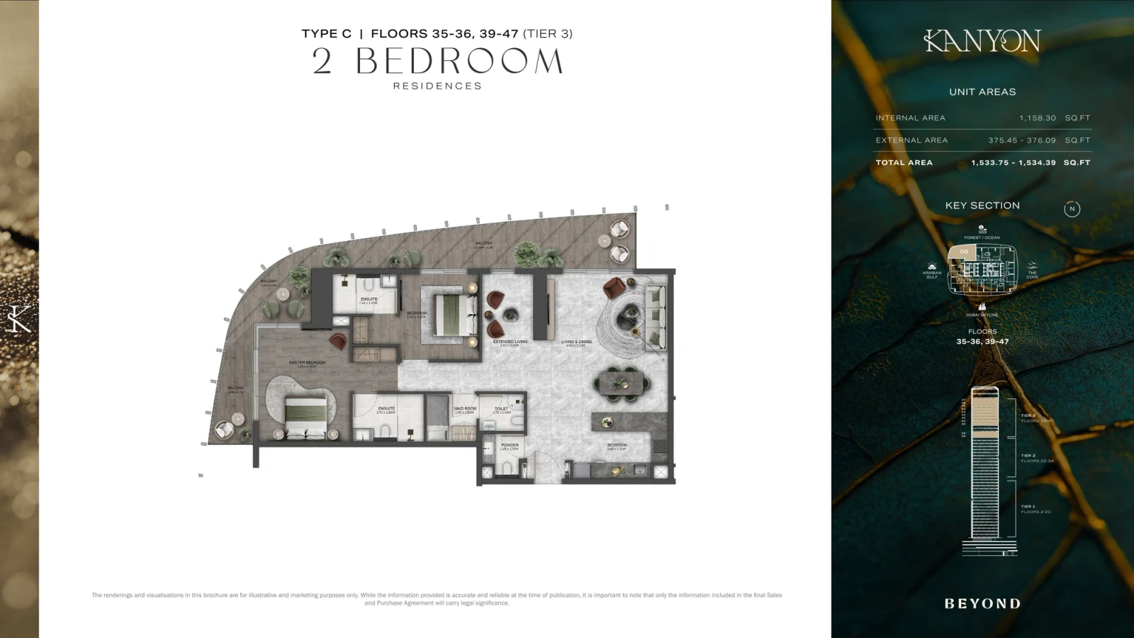 Floor plan for Type C3
