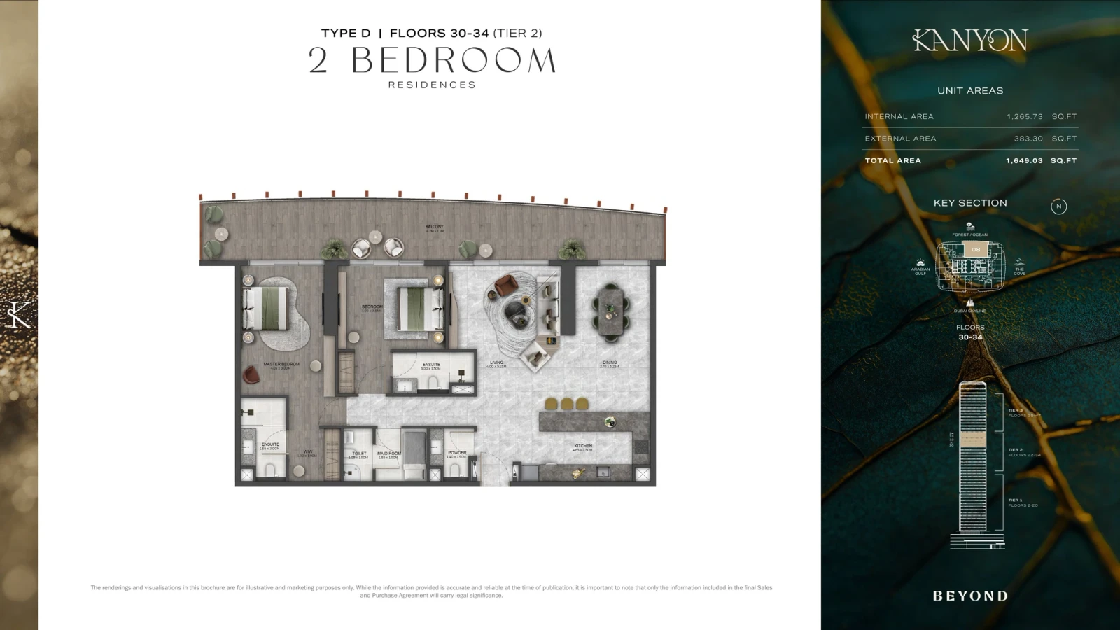 Floor plan for Type D2