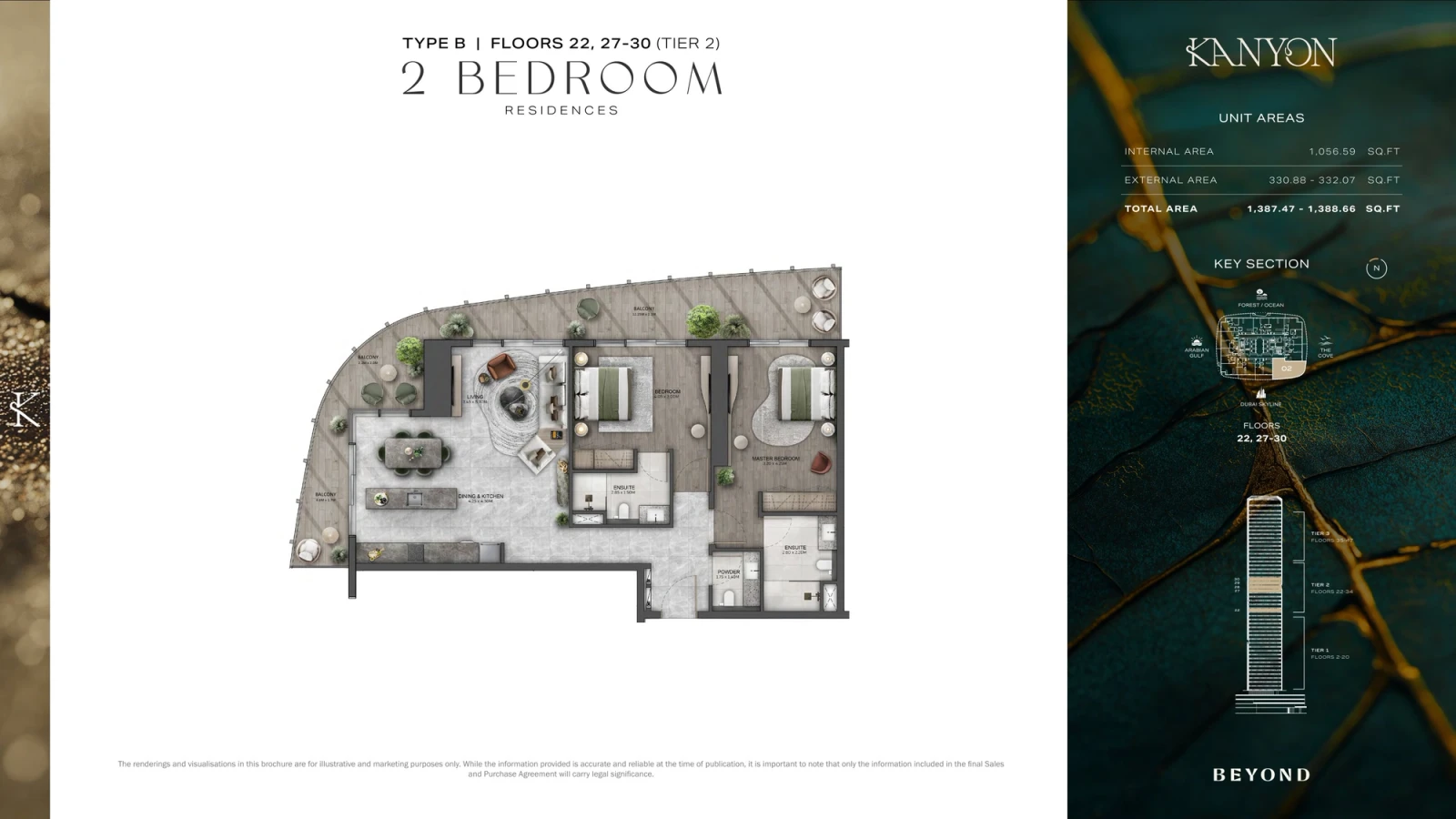 Floor plan for Type B2