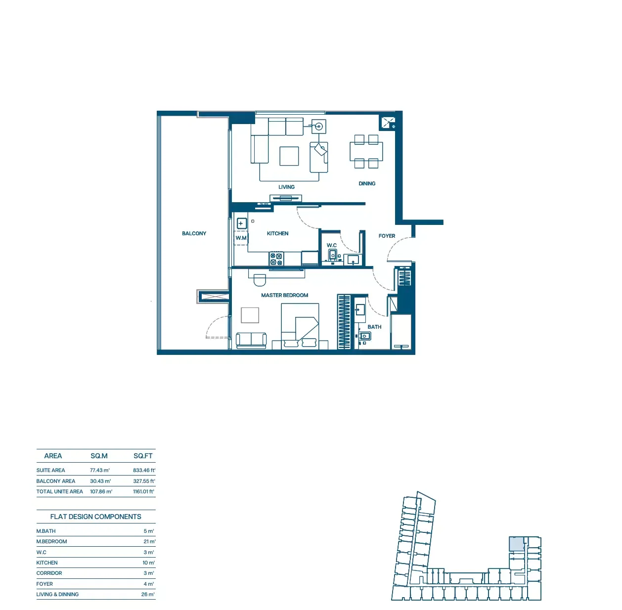 Floor plan for Type 14