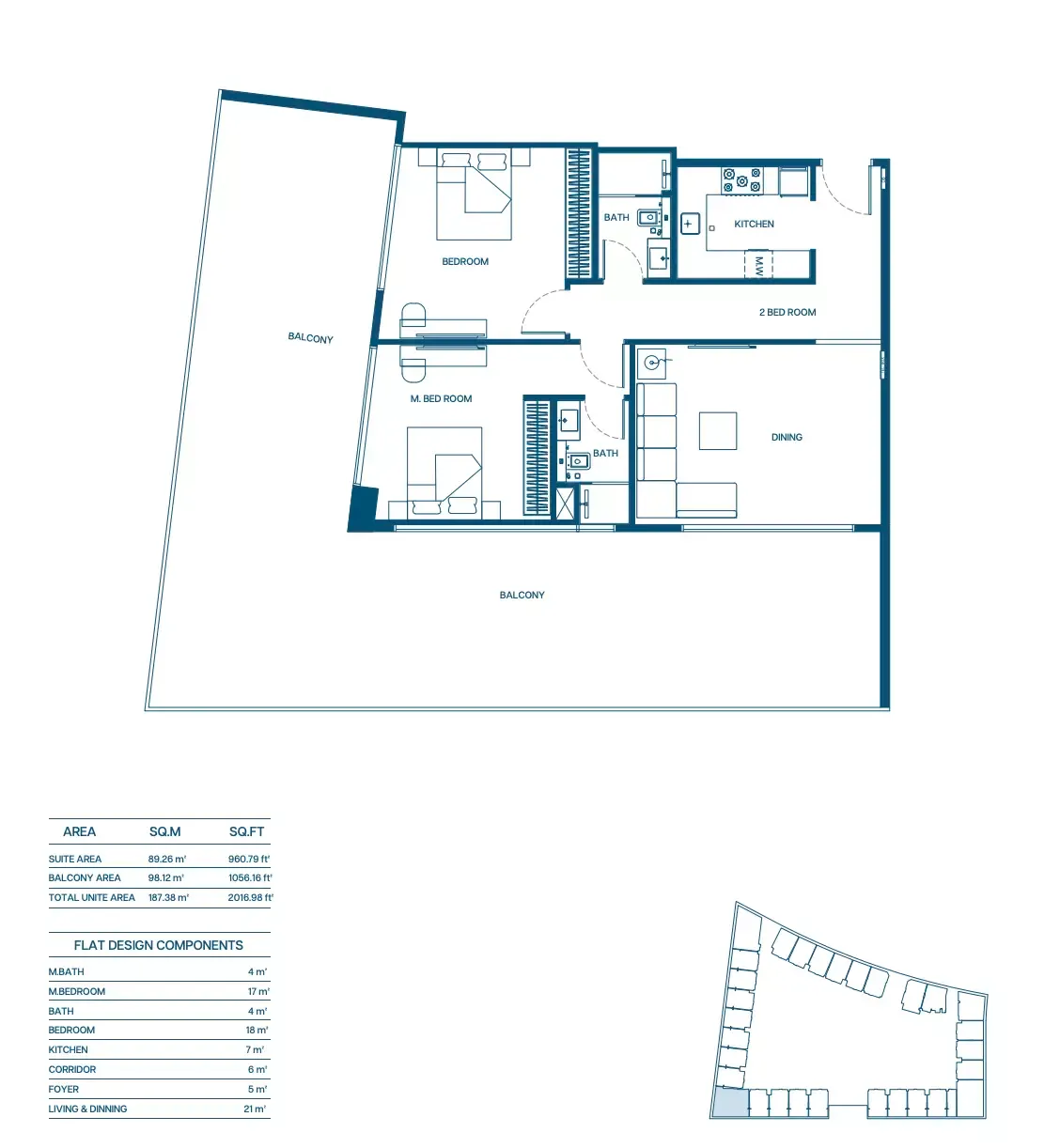 Floor plan for Type 01