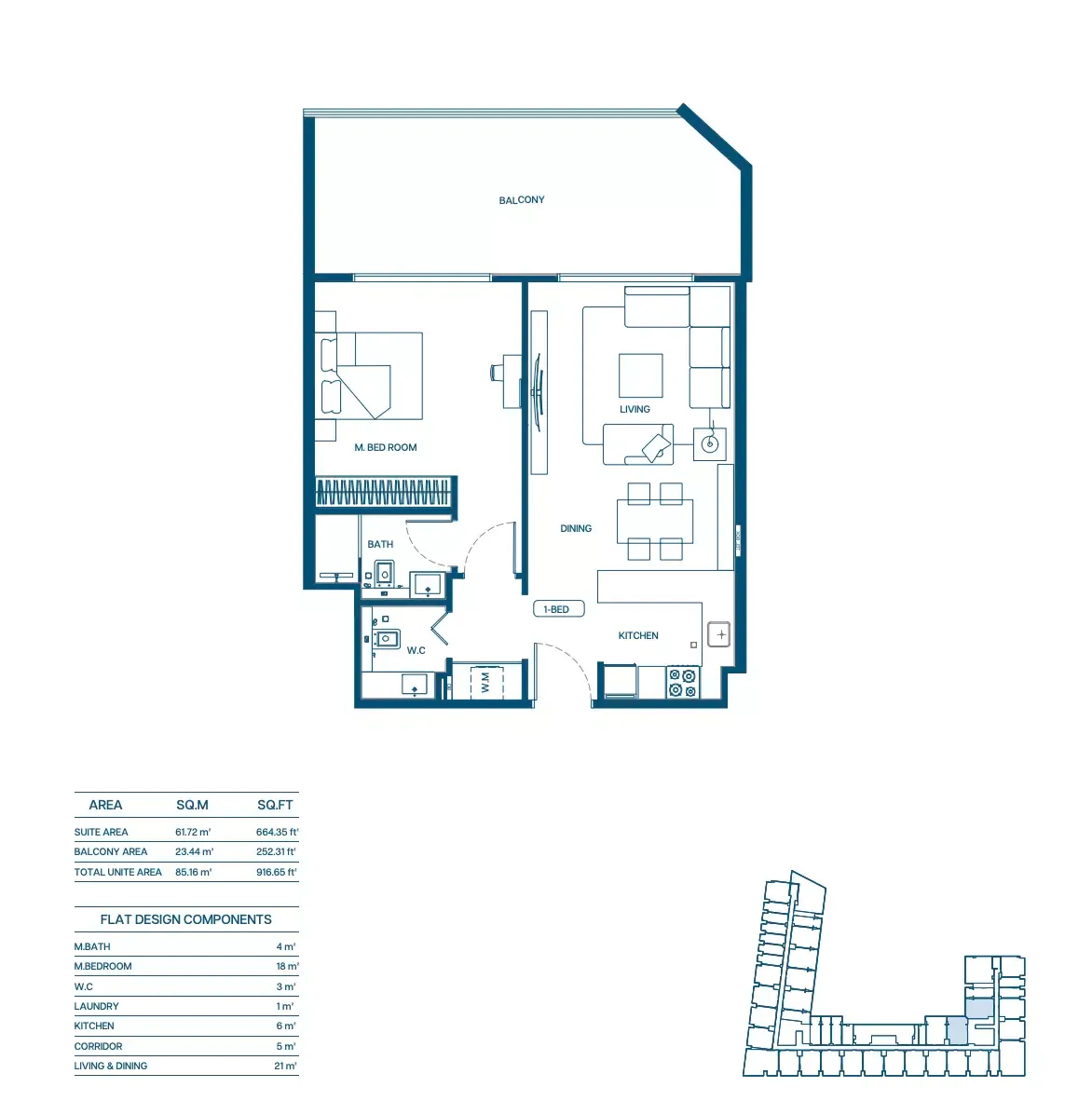 Floor plan for Type 09
