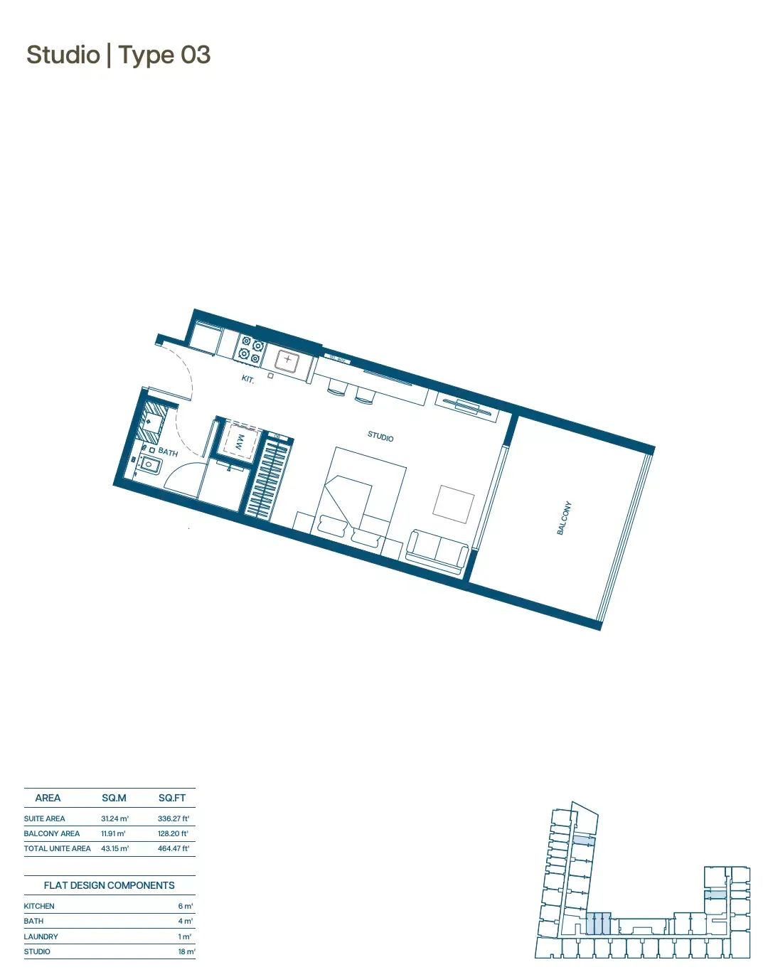 Floor plan for Type 03