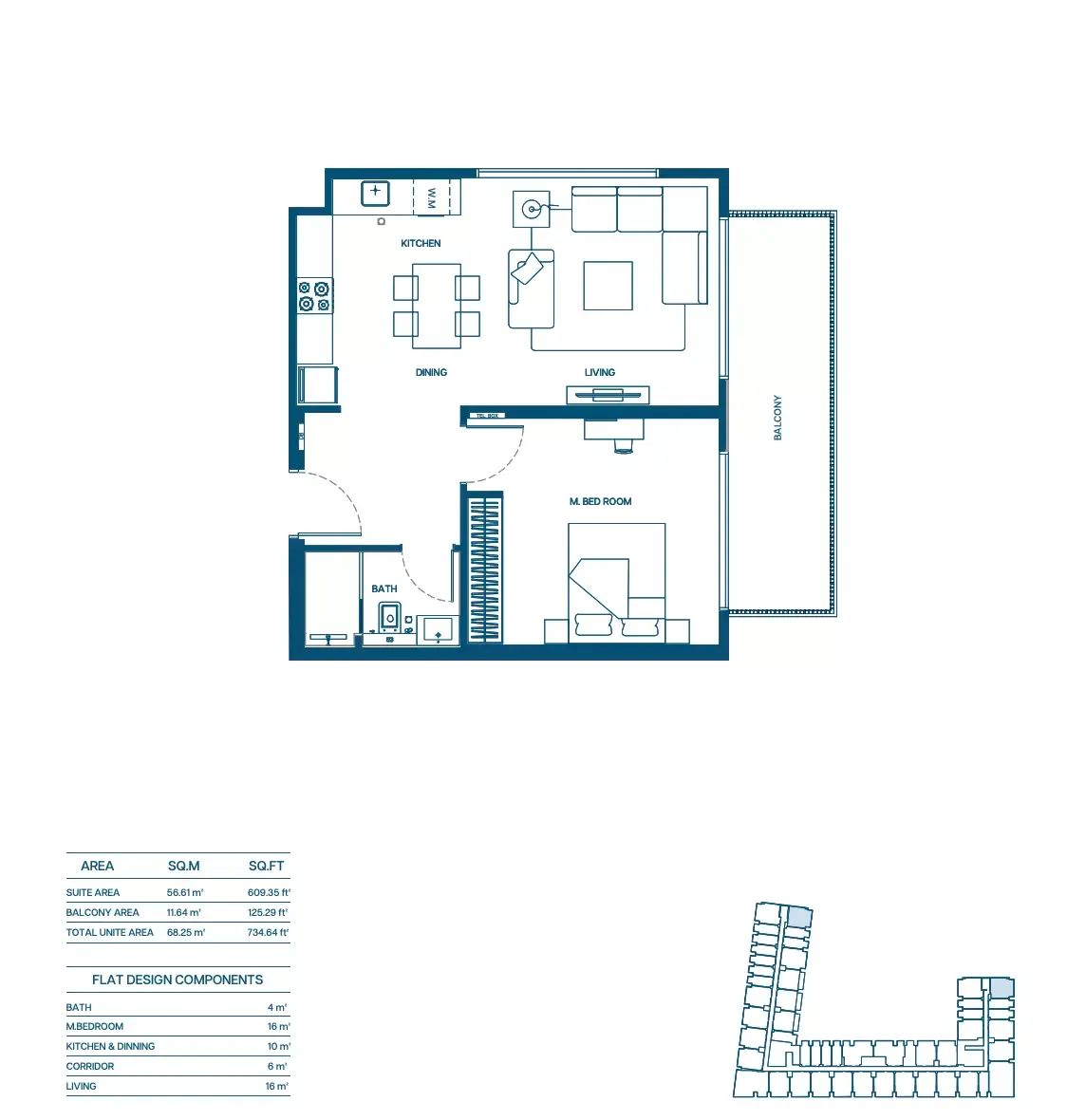 Floor plan for Type 13