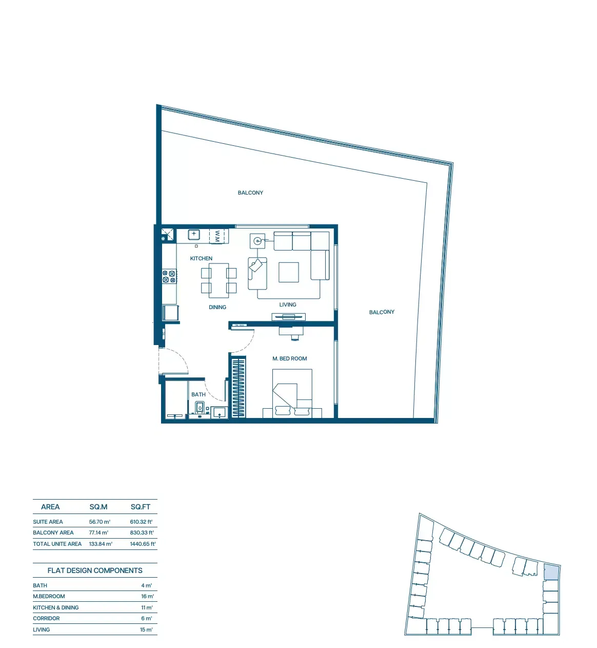 Floor plan for Type 02