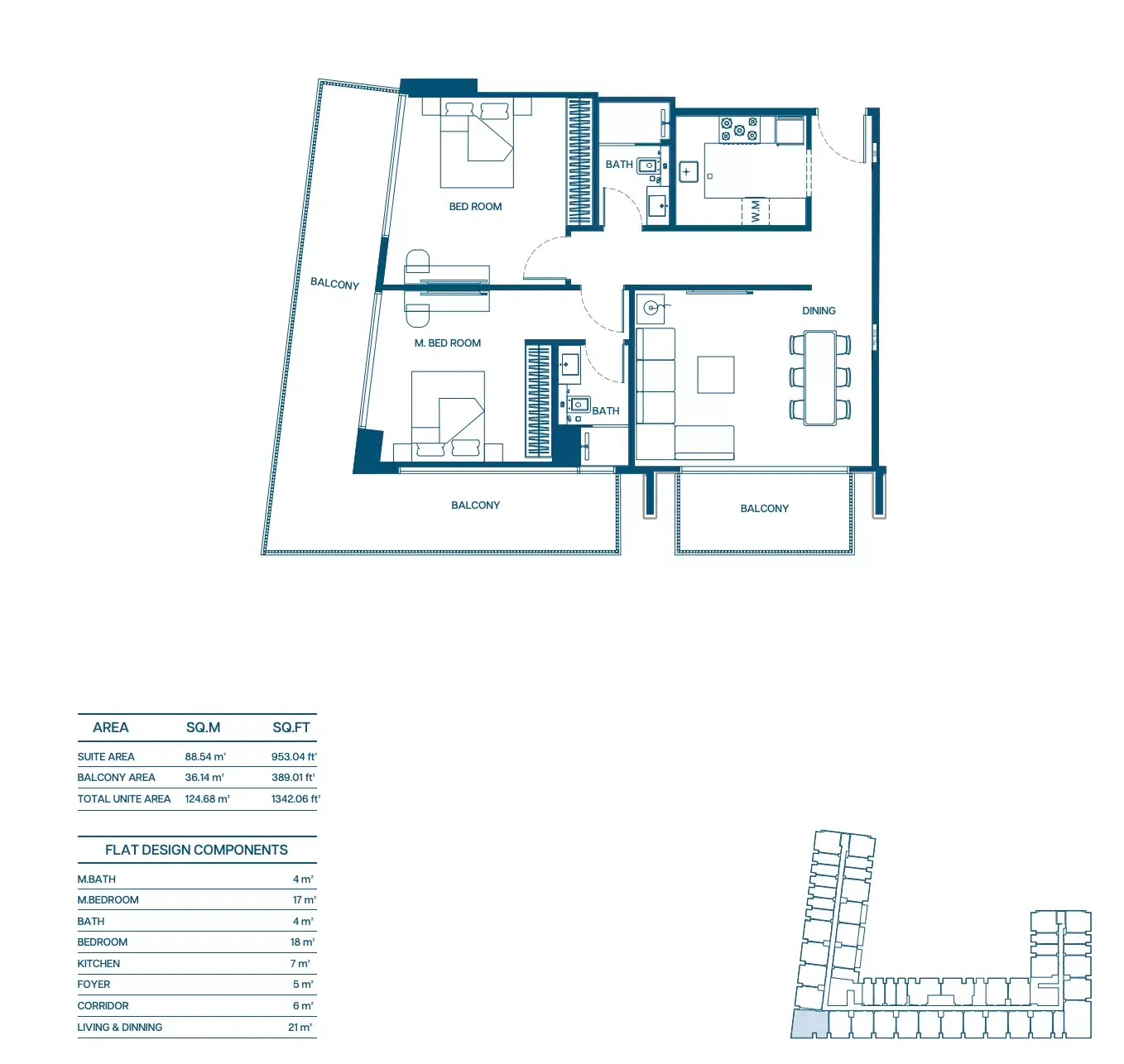 Floor plan for Type 03