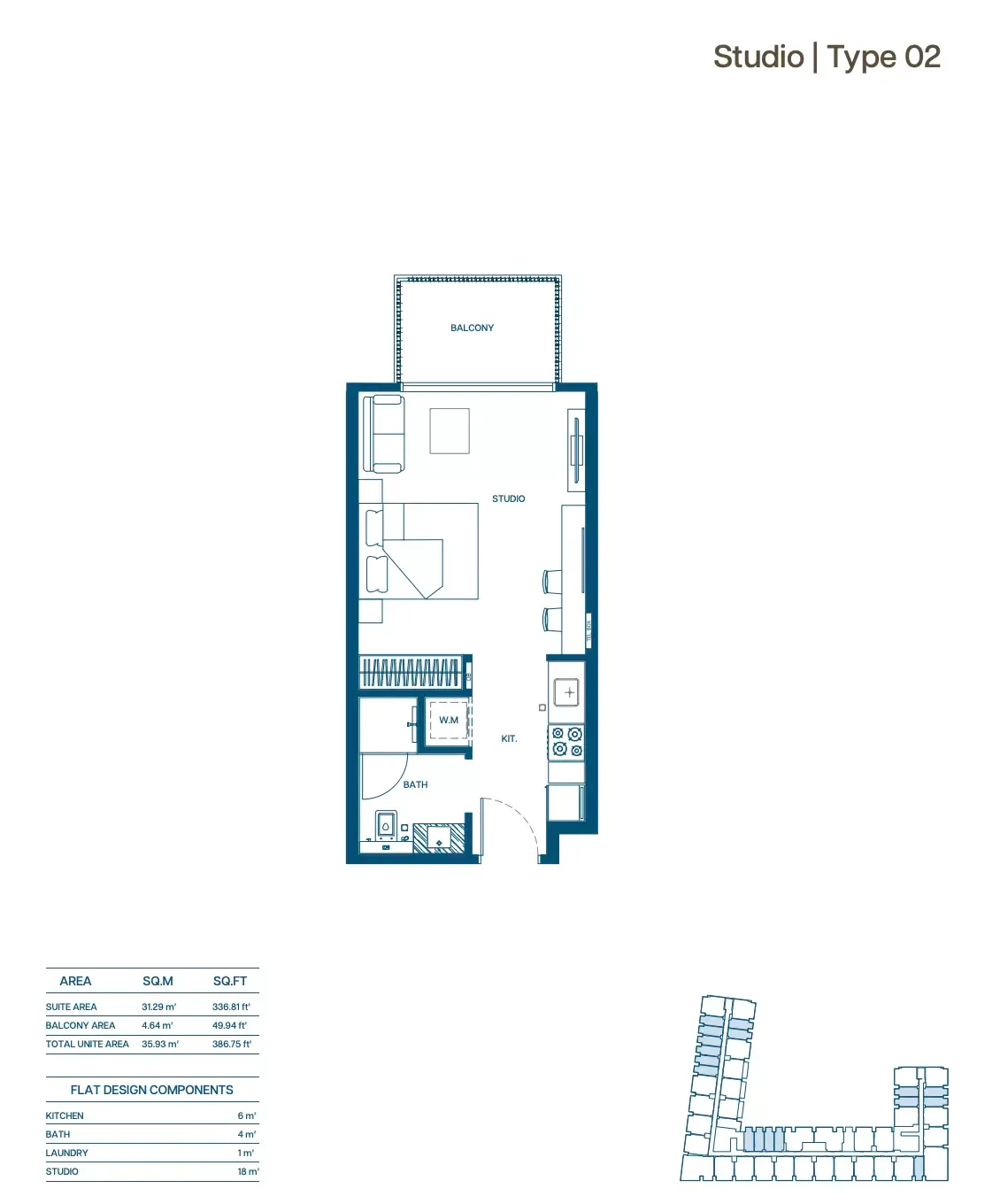 Floor plan for Type 02