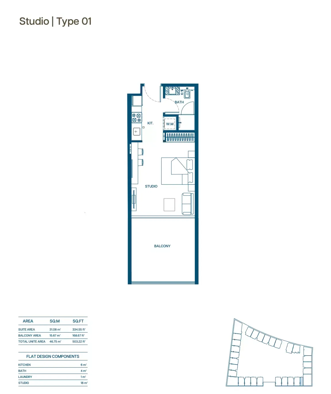 Floor plan for Type 01