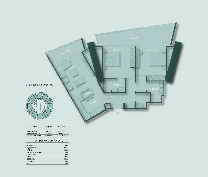 Floor plan for Type 02