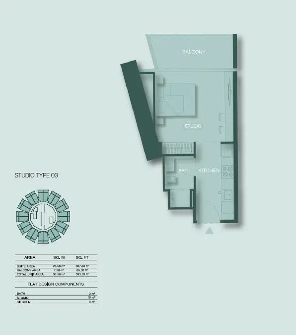Floor plan for Type 03
