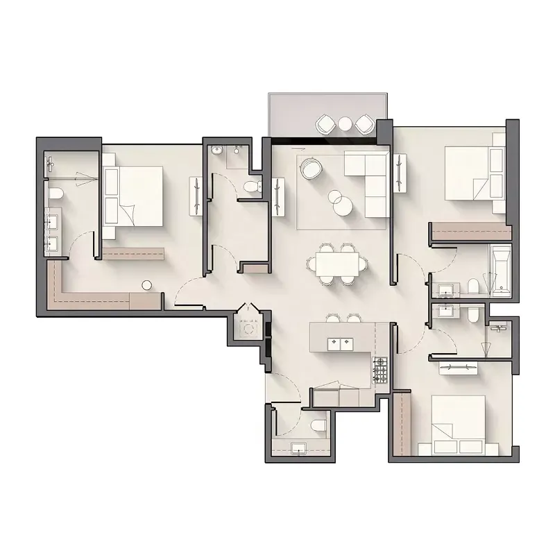 Floor plan for Type A