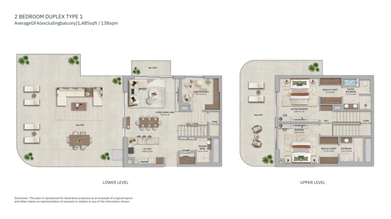 Floor plan for Type 1