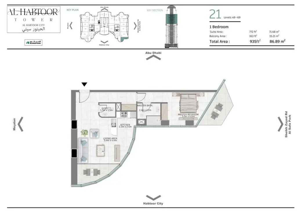 Floor plan for Type 21