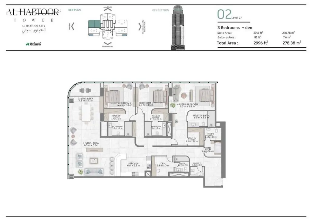 Floor plan for Type 02A