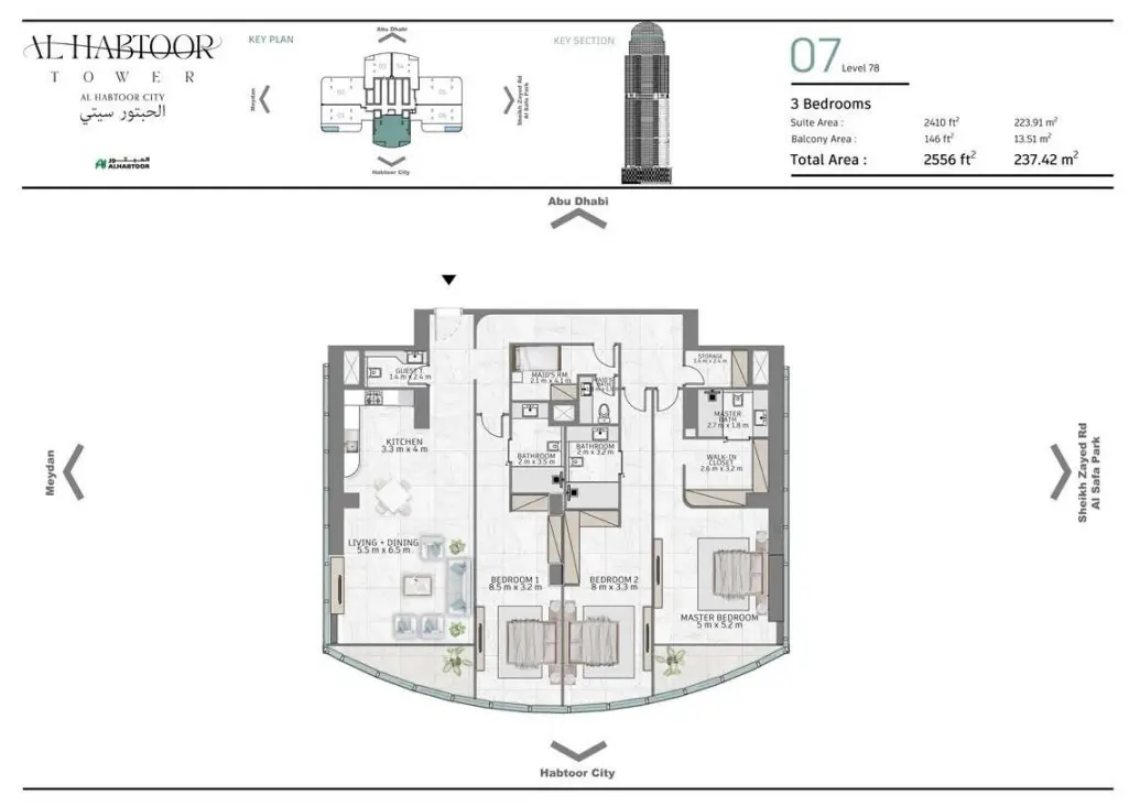 Floor plan for Type 07C