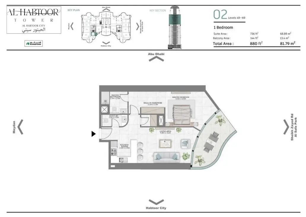 Floor plan for Type 02A