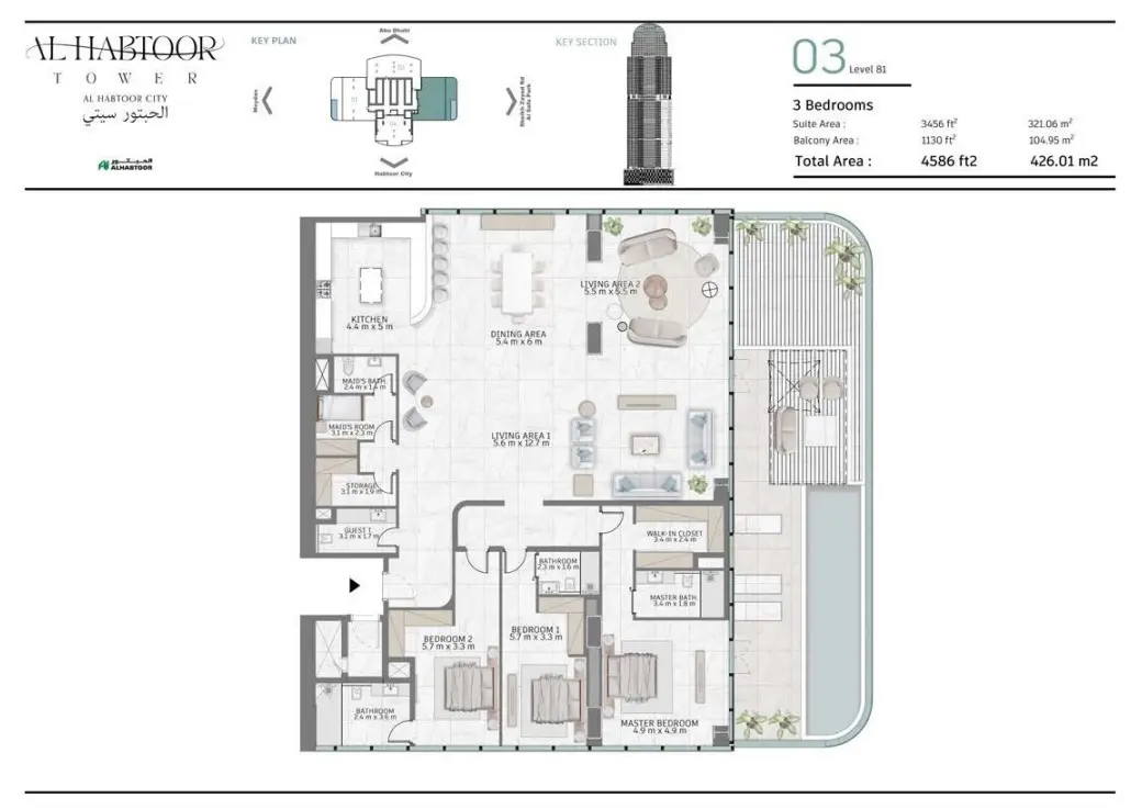 Floor plan for Type 03