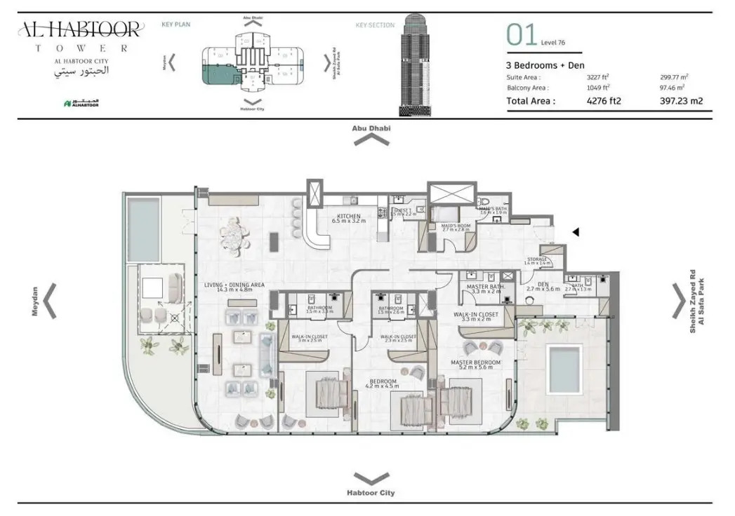 Floor plan for Type 01
