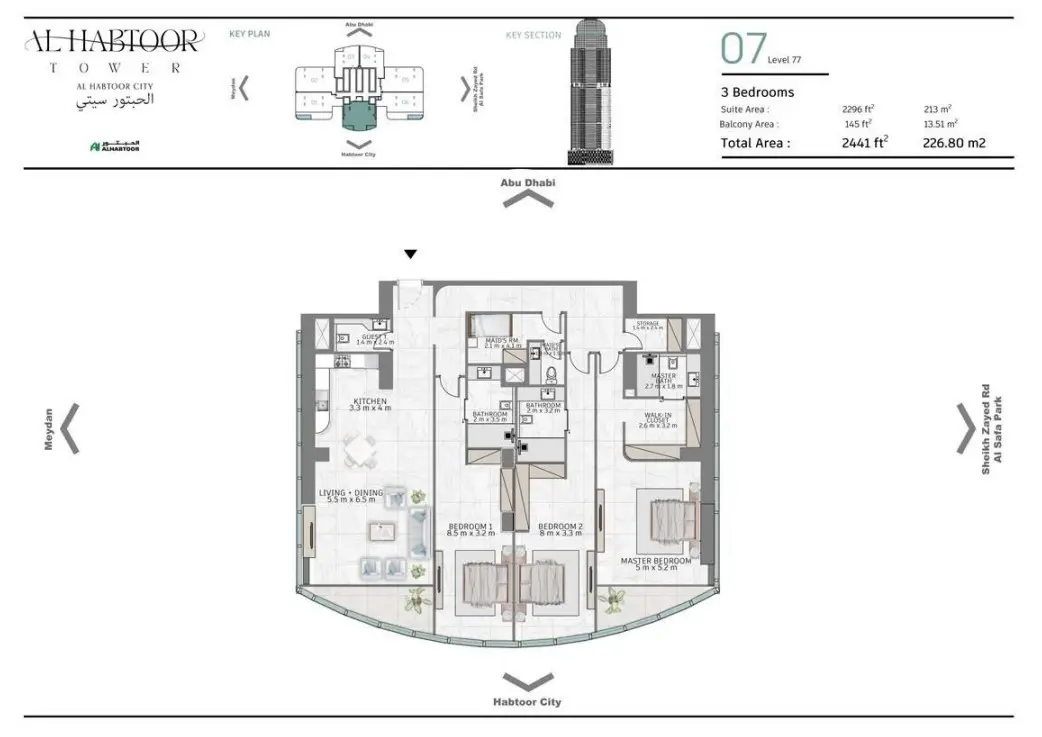 Floor plan for Type 07B