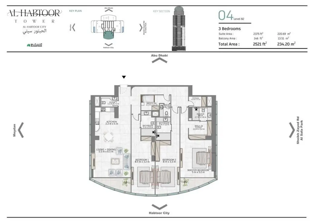 Floor plan for Type 04C