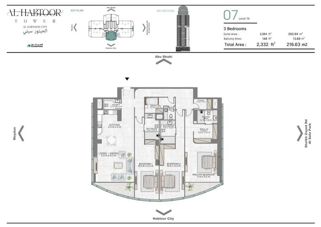 Floor plan for Type 07A