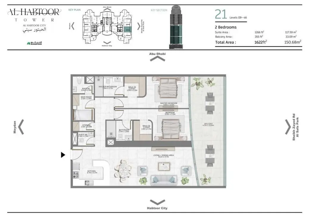 Floor plan for Type 21