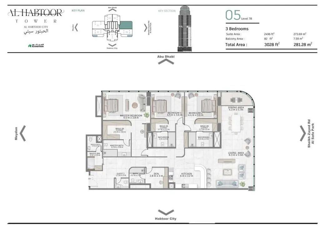 Floor plan for Type 05B