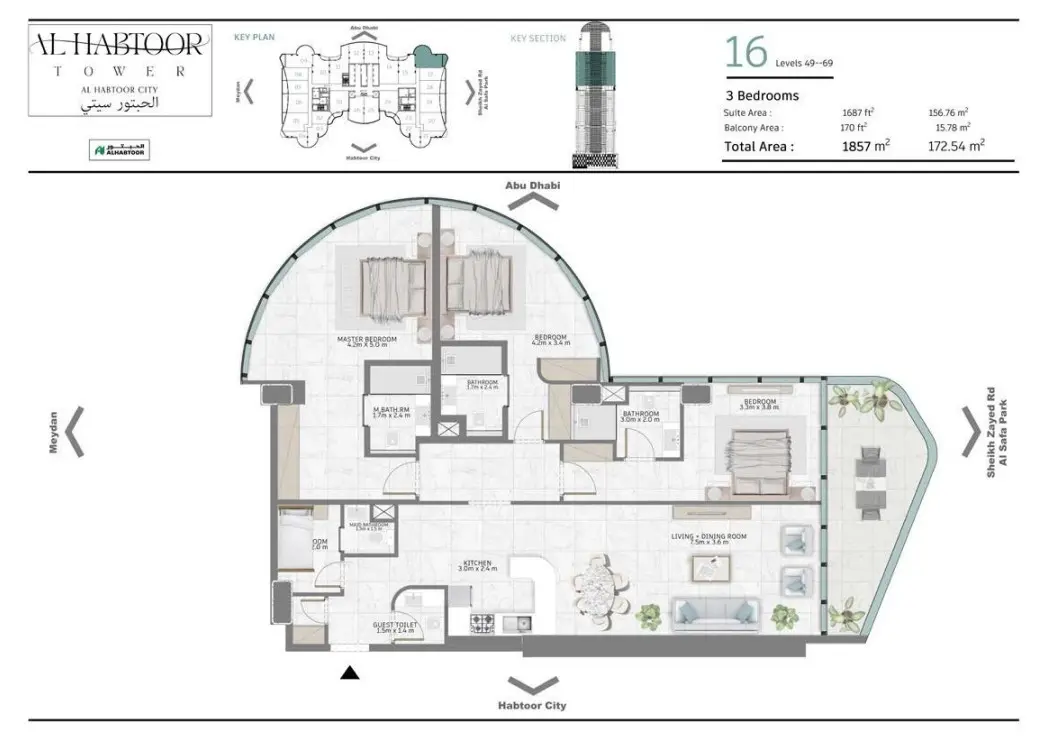 Floor plan for Type 16
