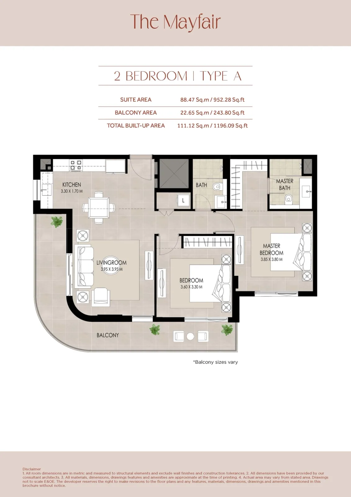 Floor plan for Type A