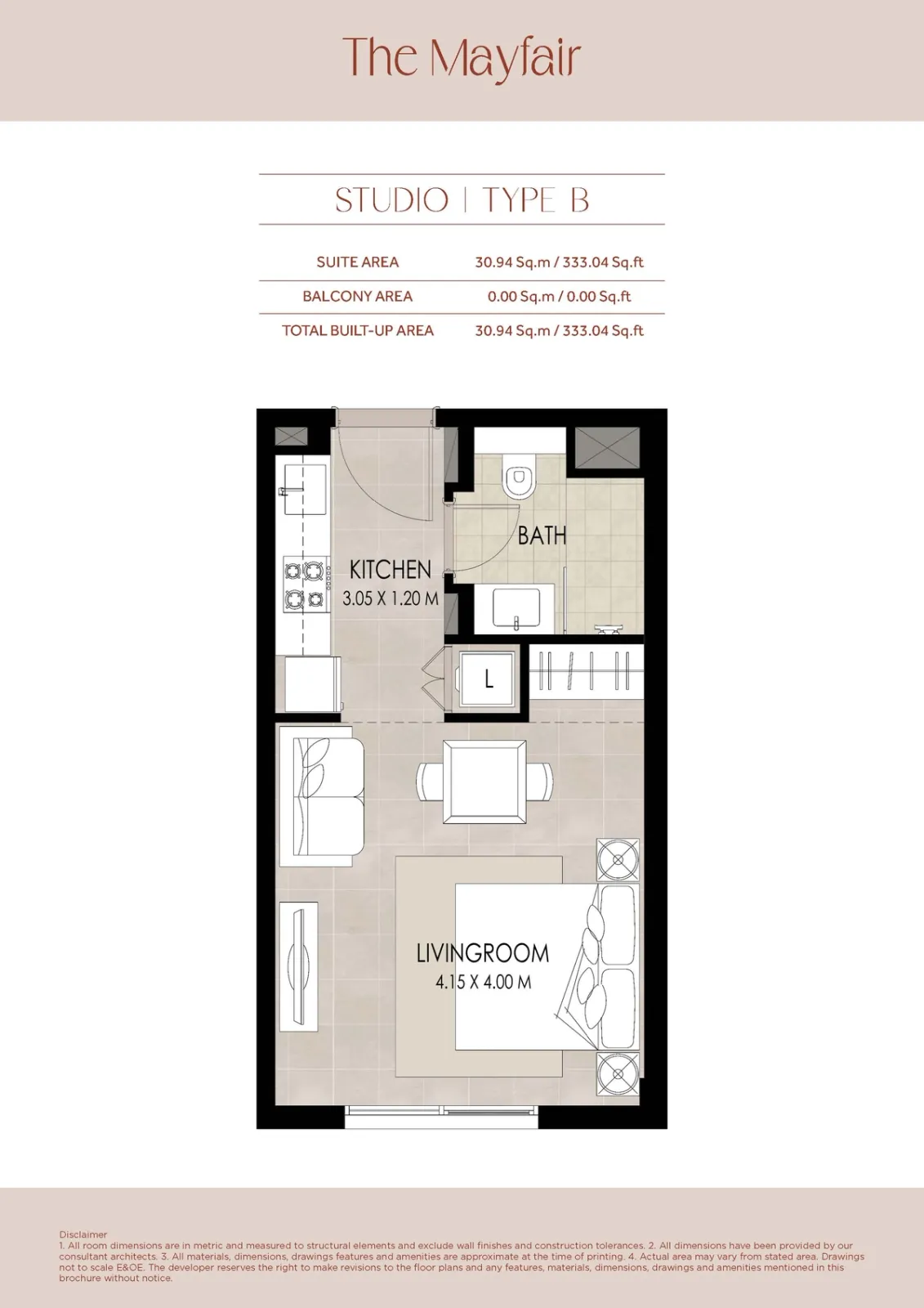 Floor plan for Type B