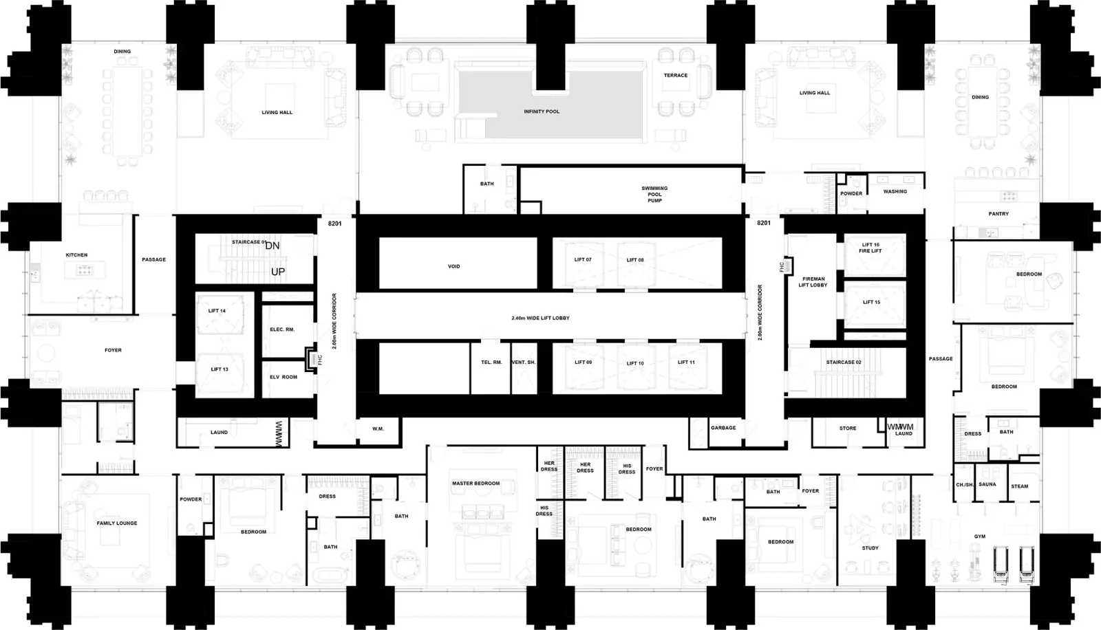 Floor plan for Type A