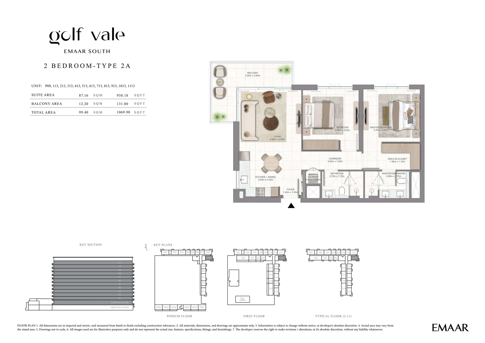 Floor plan for Type 2A