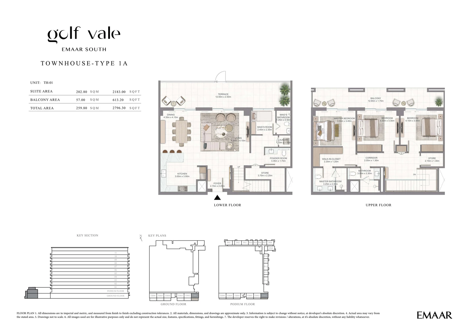 Floor plan for Type 1A