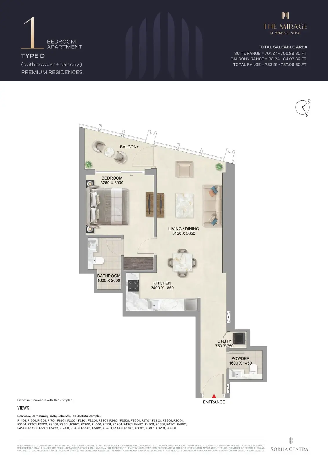 Floor plan for Type D