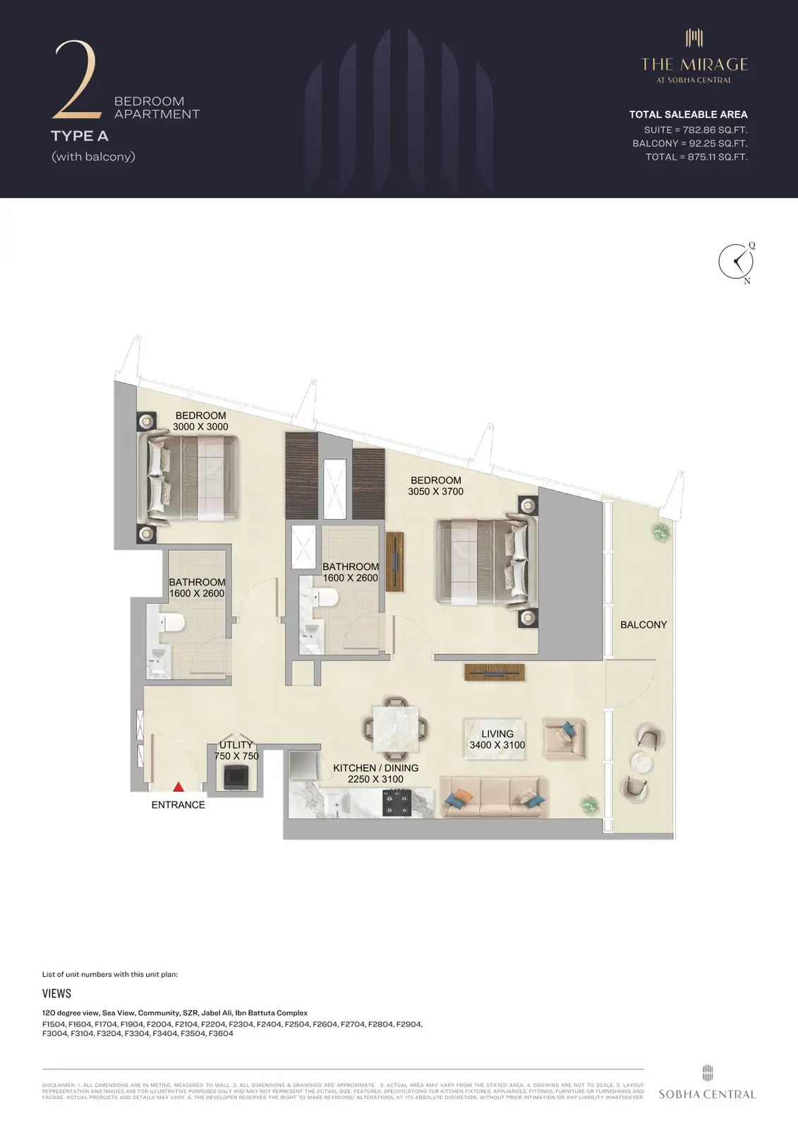 Floor plan for Type A
