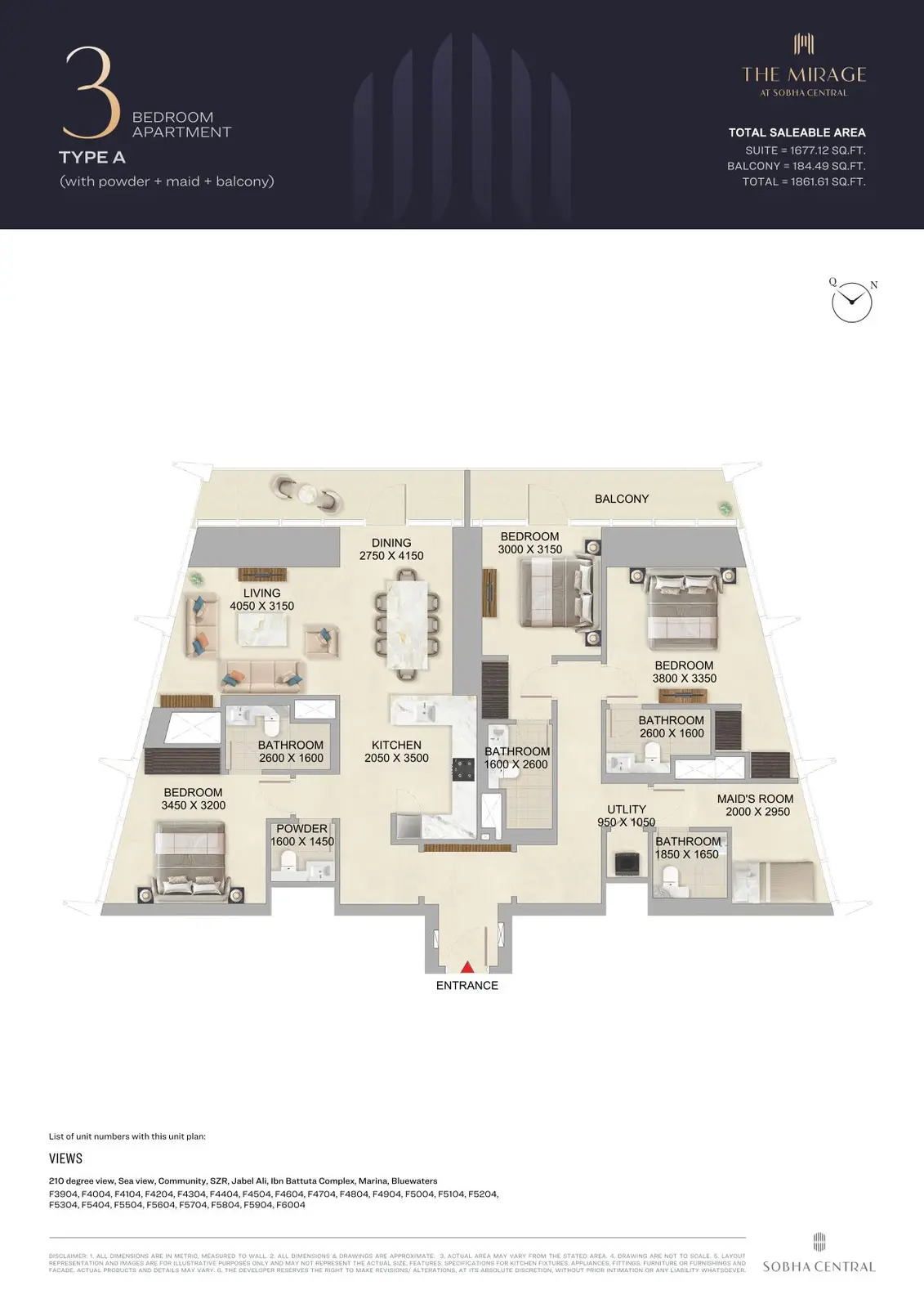 Floor plan for Type A