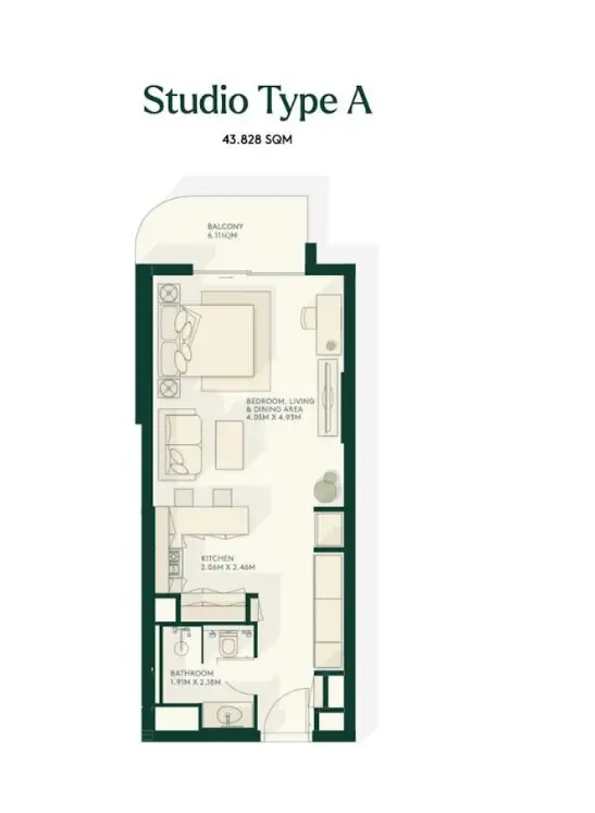 Floor plan for Type A