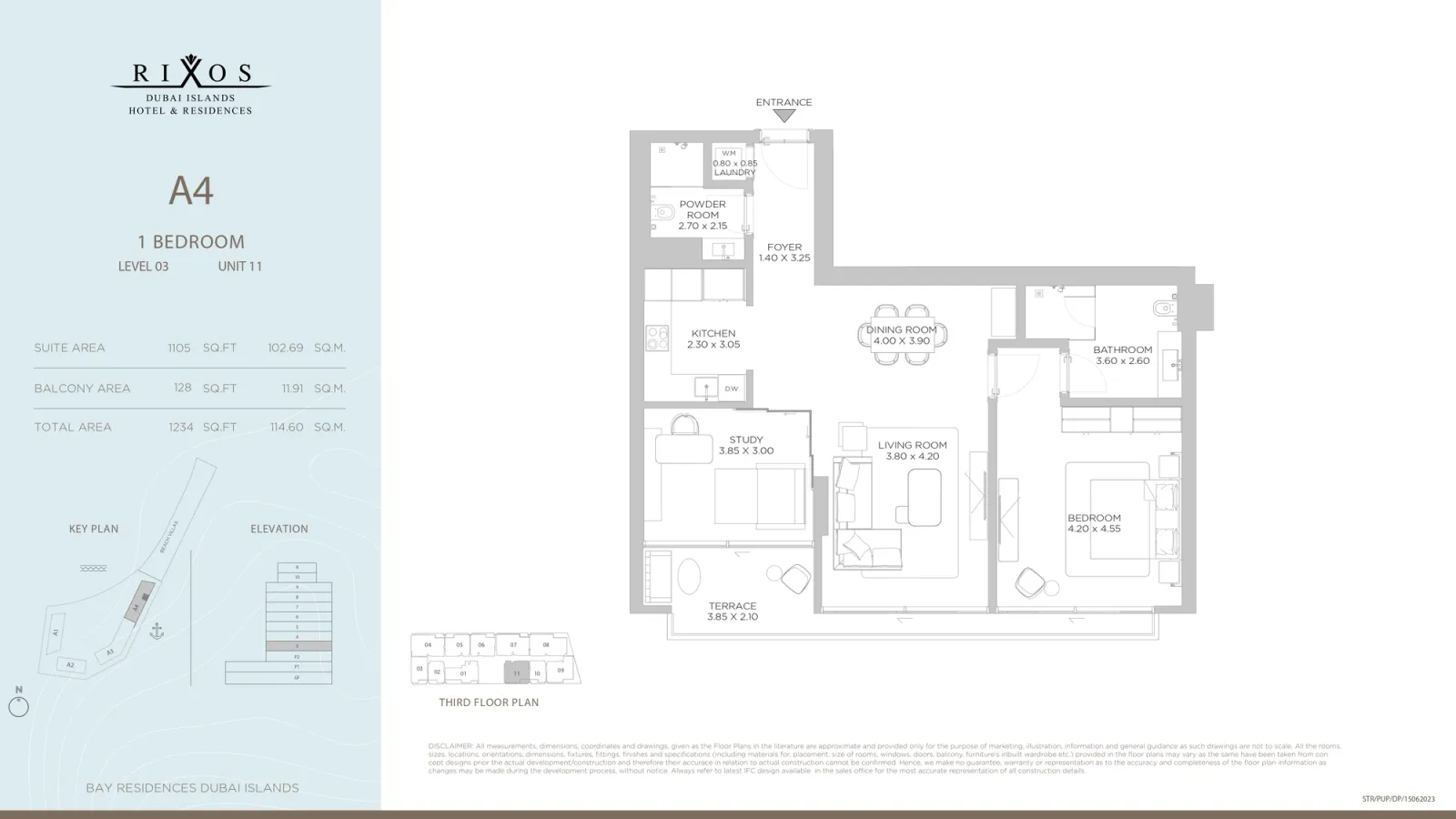 Floor plan for Type 3
