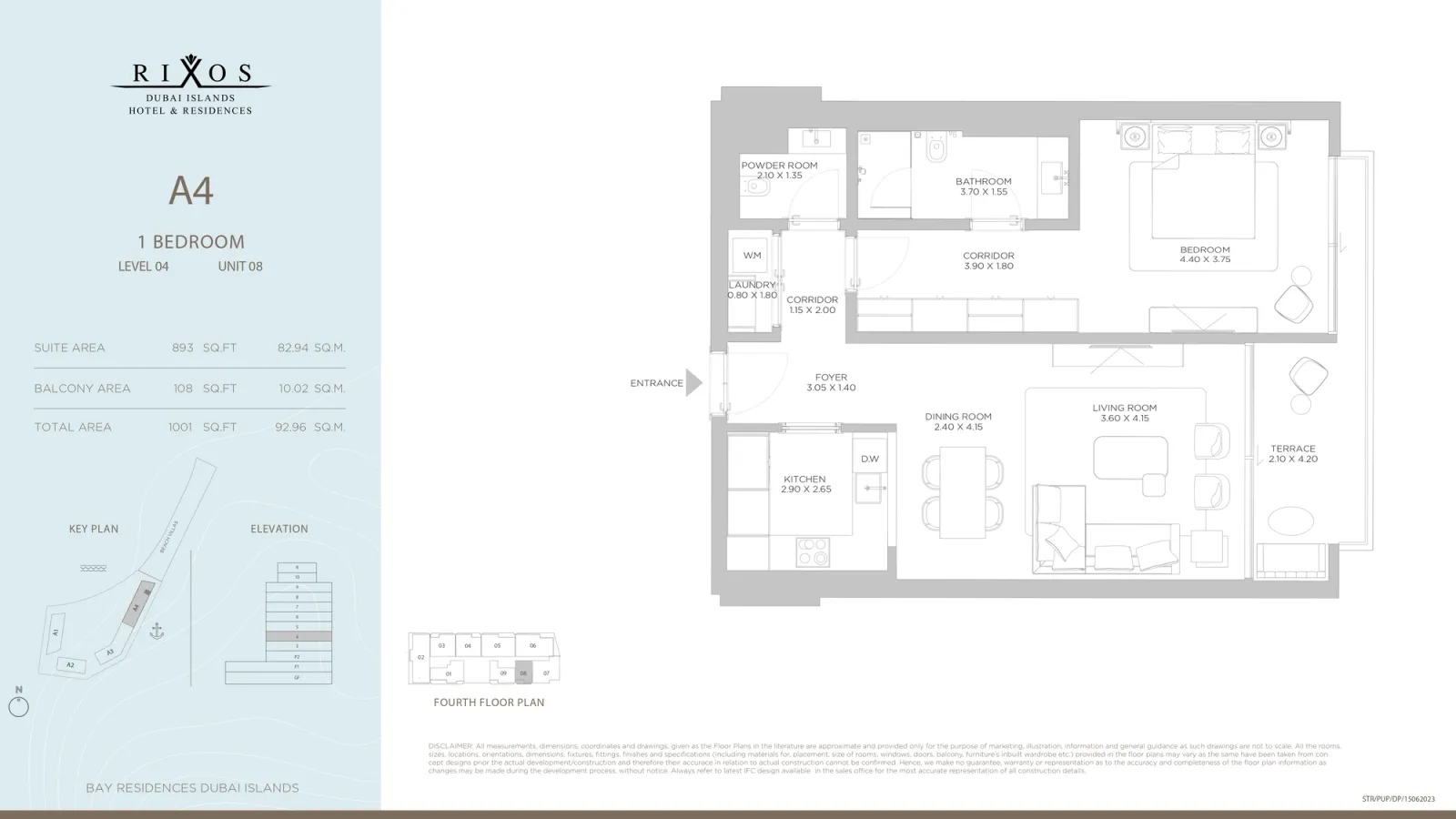 Floor plan for Type 4