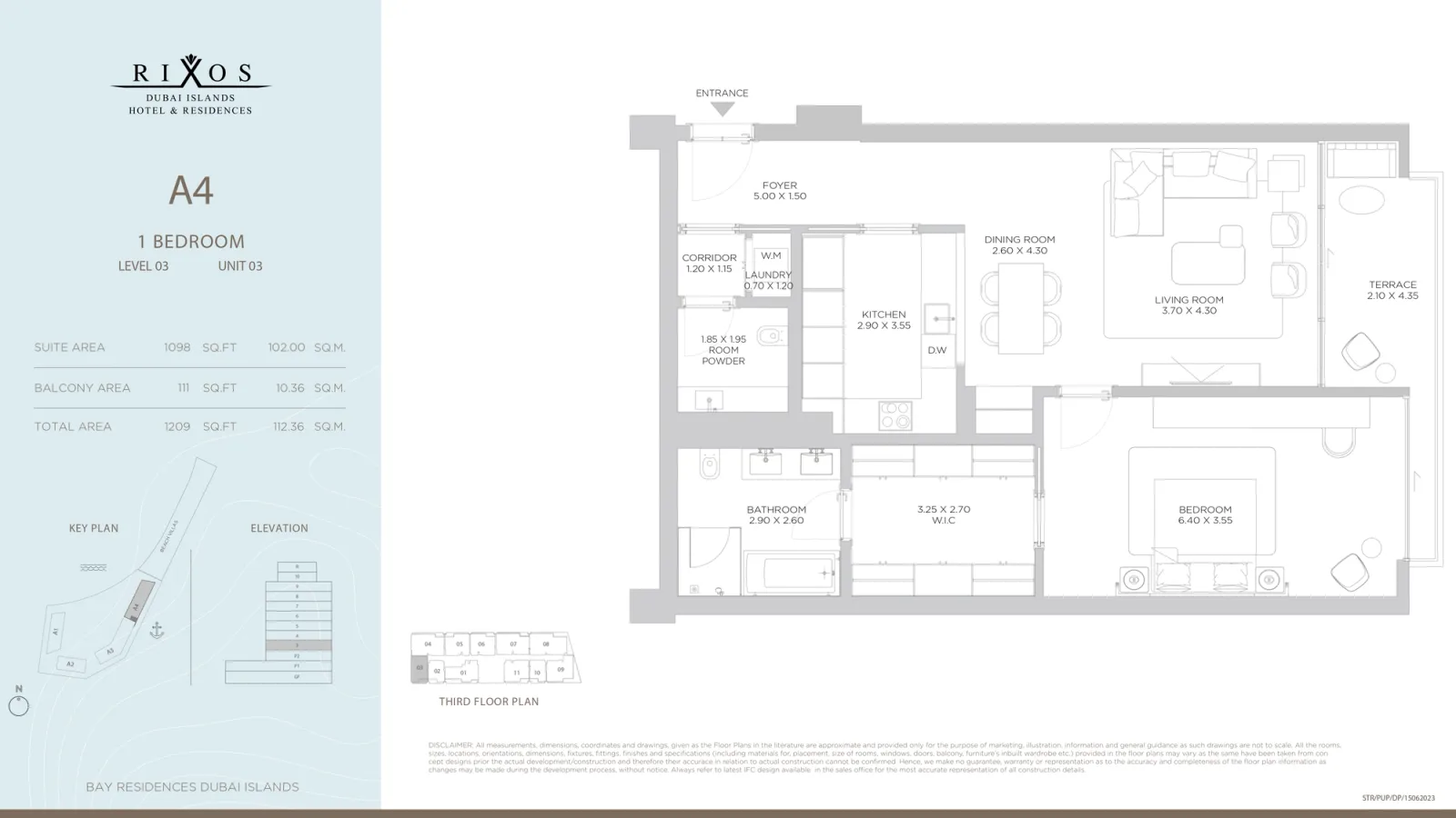 Floor plan for Type 1