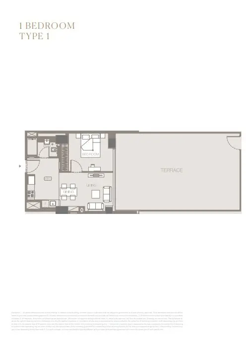 Floor plan for Type 1