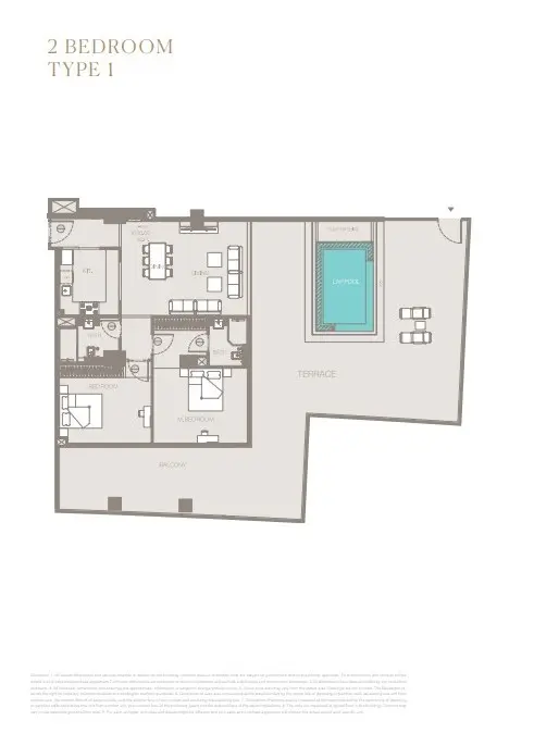 Floor plan for Type 1