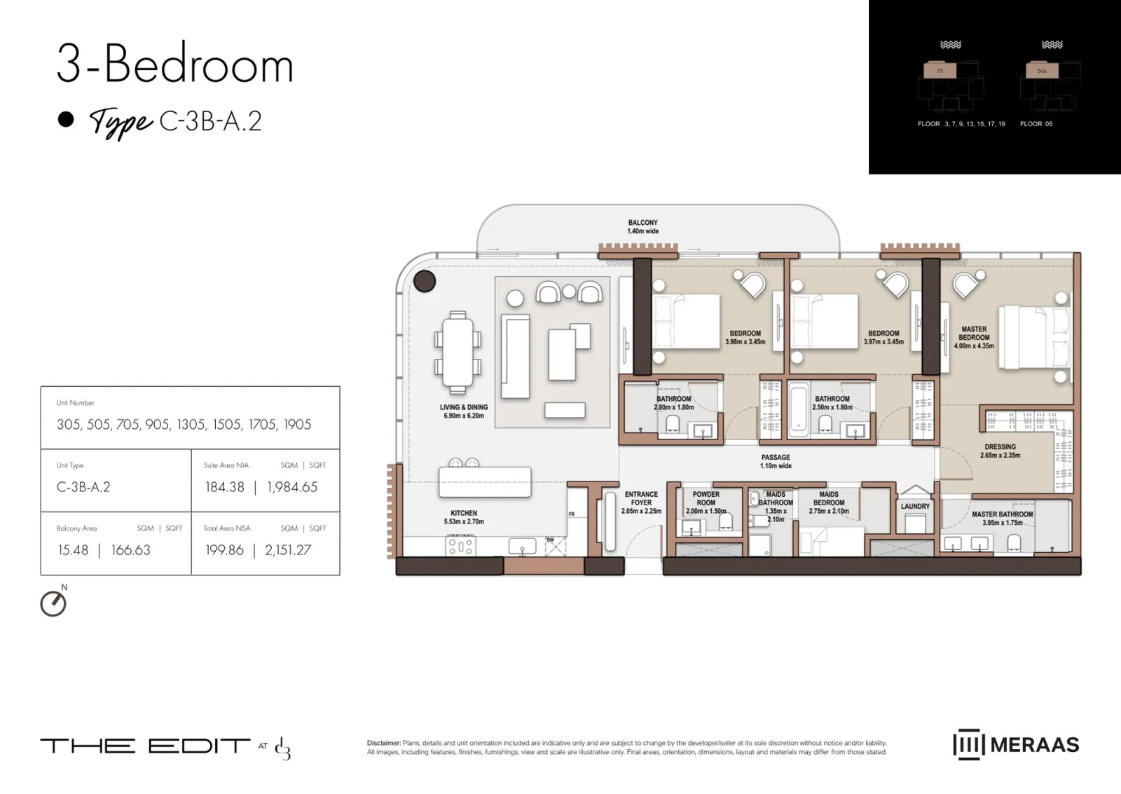 Floor plan for Type A2