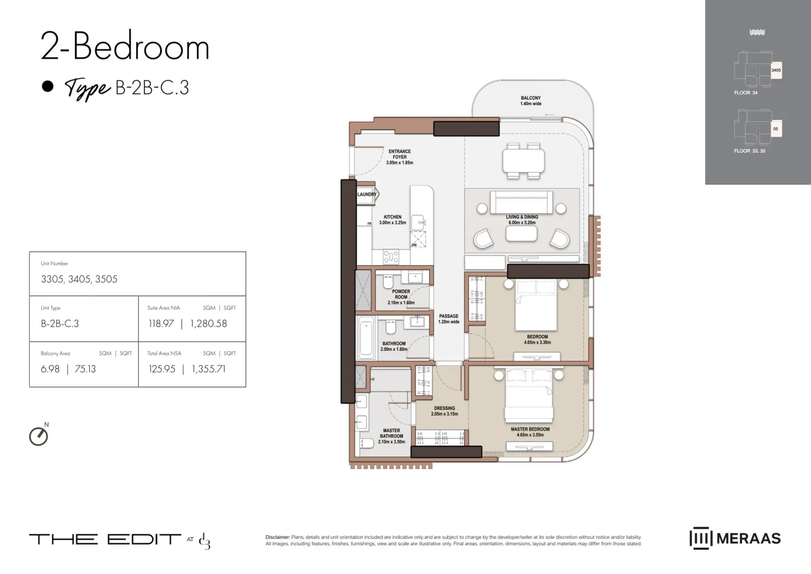 Floor plan for Type C3