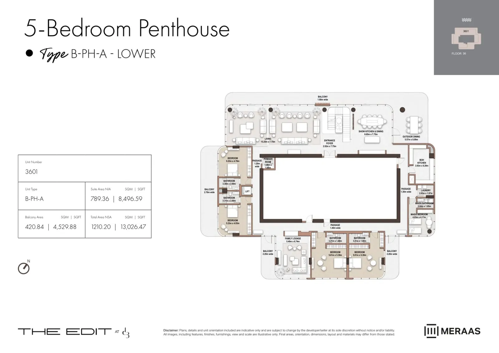 Floor plan for Type A