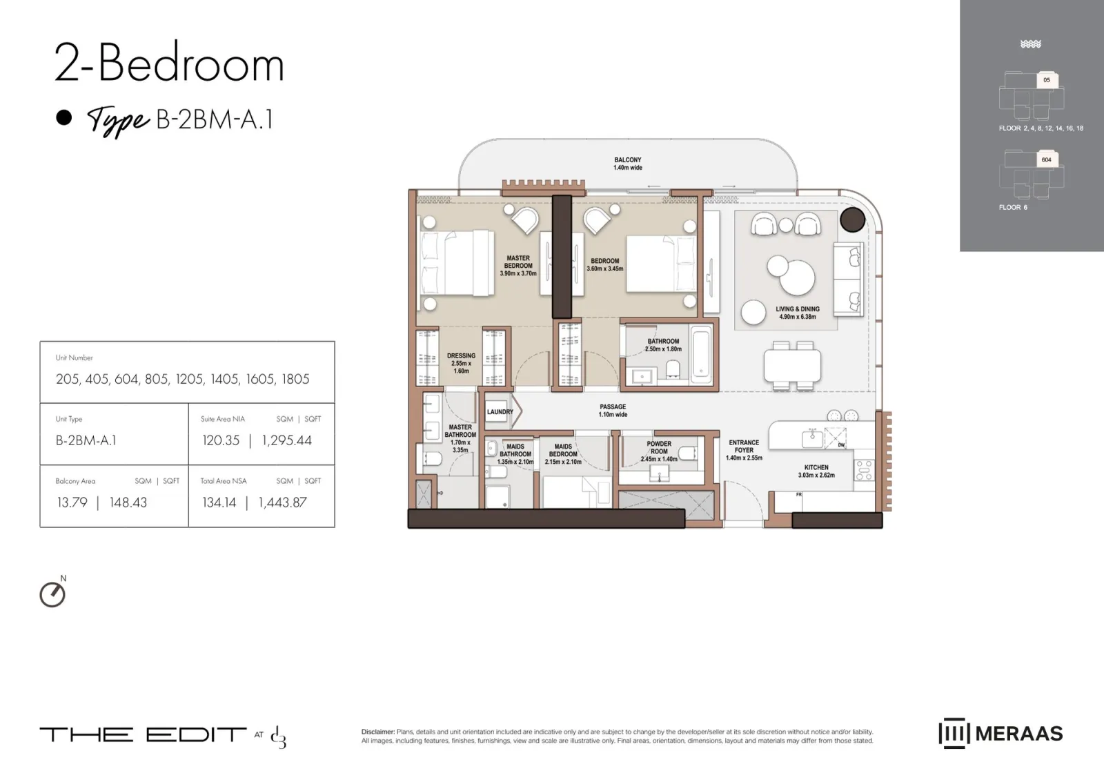 Floor plan for Type M-A1