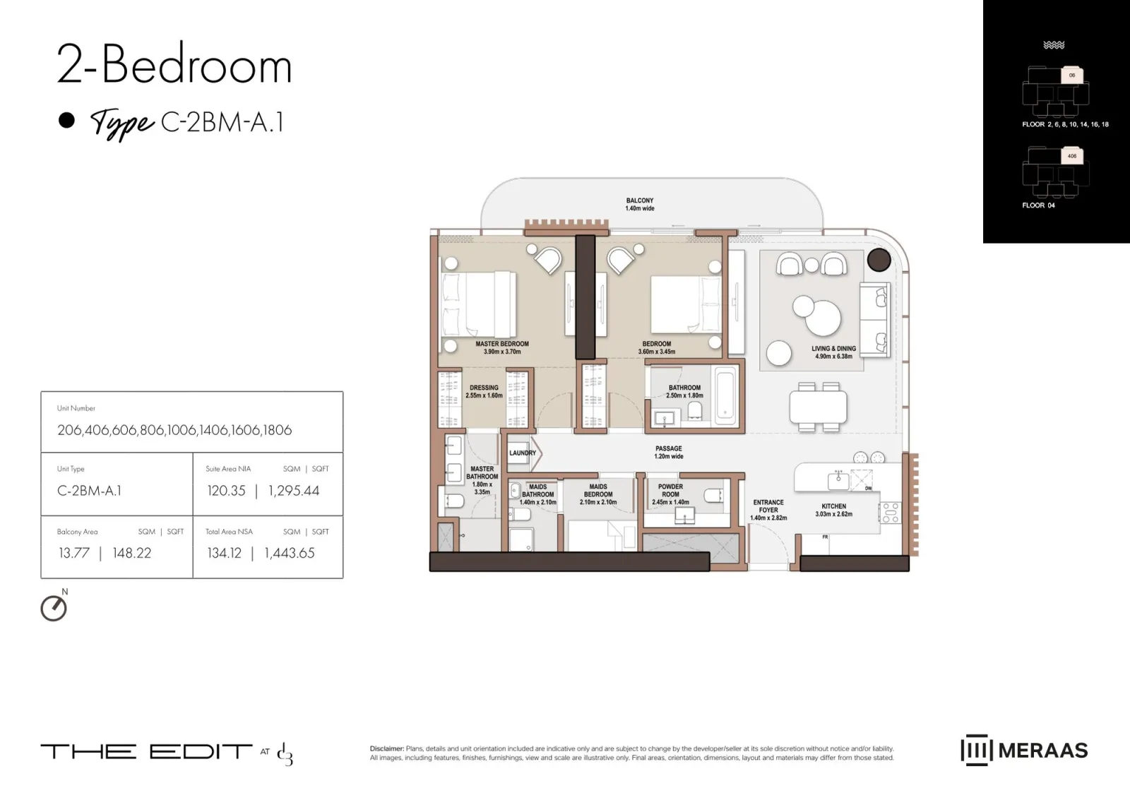 Floor plan for Type M-A1