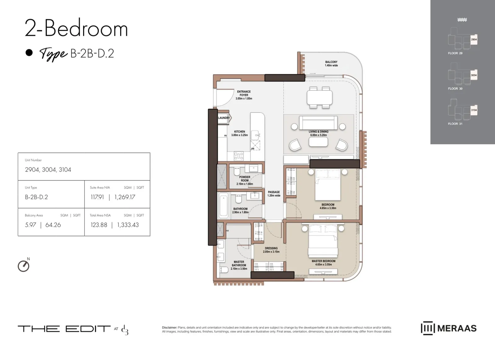 Floor plan for Type D2