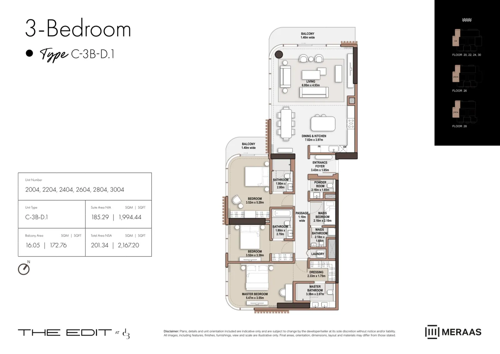 Floor plan for Type D1