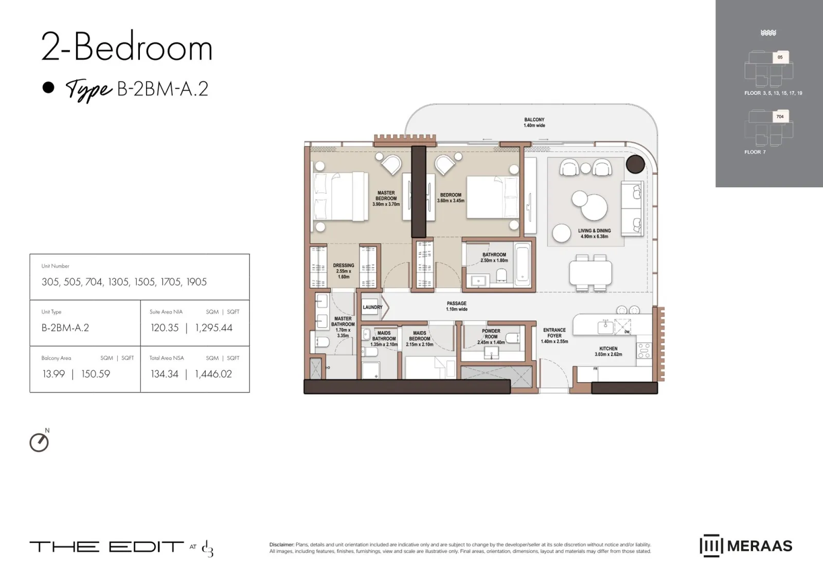 Floor plan for Type M-A2